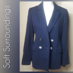⬇️💼Soft Surroundings Blazer Dble Breasted Sz 12P